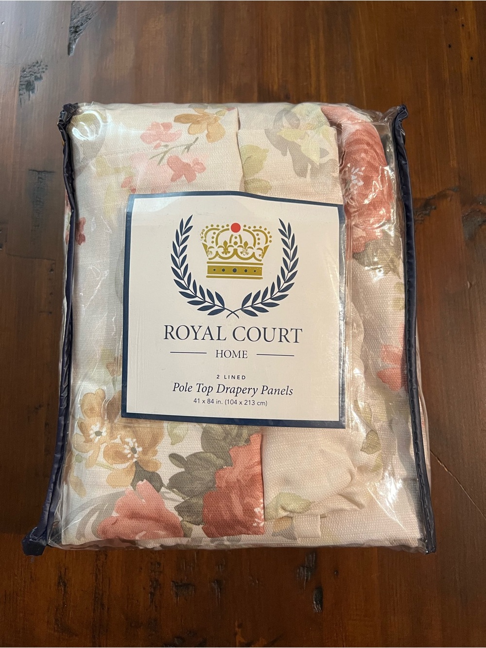 Royal Court Home Floral Pole Top Drapery Panels (41 x 84inch)
